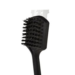 Escova Limpa Grelha Mor Com Raspador E Cabo Longo - 4