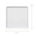 Ver imagem 3 de Prato Quadrado Raso em Porcelana 16x16cm Americana Germer Branco