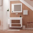 Ver imagem 5 de Conjunto de Banheiro MDF/MDP Branco e Maple Brilho Organização:Branco