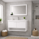 Ver imagem 1 de Conjunto de Banheiro MDF/MDP Branco e Maple Brilho Organização:Branco