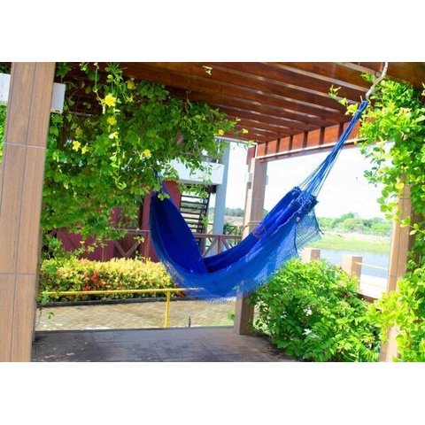 Rede de Dormir Descanso Casal Sol a Sol Azul