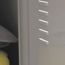 Ver imagem 2 de Armário Roupeiro Aço 8 Portas Ea702 Preto