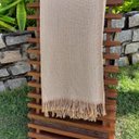Ver imagem 1 de Manta Xale Algodão Decorativa 250x180 Caramelo
