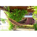 Ver imagem 1 de Rede de Dormir Bolsa Resistente Casal Algodão Caramelo Barra Florida