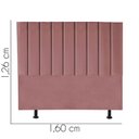 Ver imagem 3 de Cabeceira Estofada Queen 160CM Karla Suede Rosê - D A DECOR D&A Decor