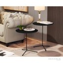 Ver imagem 2 de CONJUNTO DE MESAS LATERAIS VENEZA PRETA 60 CM - 50 CM