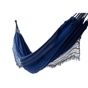 Rede de Dormir Descanso Jeans Basic Azul