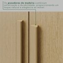 Ver imagem 6 de Guarda Roupa Casal com Pés 6 Portas 6 Gavetas 100% MDF Itália Plus Marrom/Jequitiba