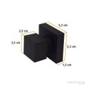 Ver imagem 2 de Acabamento Quadrado Metal Black Slim Registro de 1/2 3/4 e 1