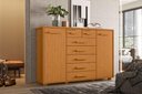 Ver imagem 1 de Cômoda Grande Fontana 7 Gavetas com 2 Portas - Cinamomo - Albatroz