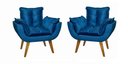 Ver imagem 1 de Kit 2 Poltronas Opala Decorativa Assento De Pillow - 0129