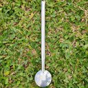 Ver imagem 3 de Bomba Chimarrão Achatada Cano Liso com Rosca 23cm Aço Inox