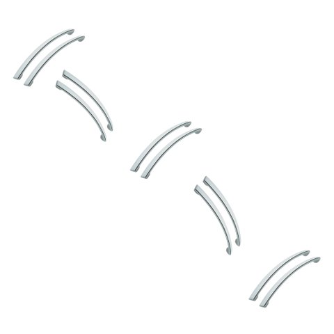 Anticorrosão e À Prova de Óleo - 10 Puxadores 12,8cm