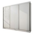 Ver imagem 3 de Guarda Roupa Casal 3 Portas 8 Gavetas - Medelim-branco - Móveis Novo Horizonte