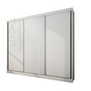 Ver imagem 3 de Guarda Roupa Casal 3 Portas 8 Gavetas - Medelim-branco - Móveis Novo Horizonte