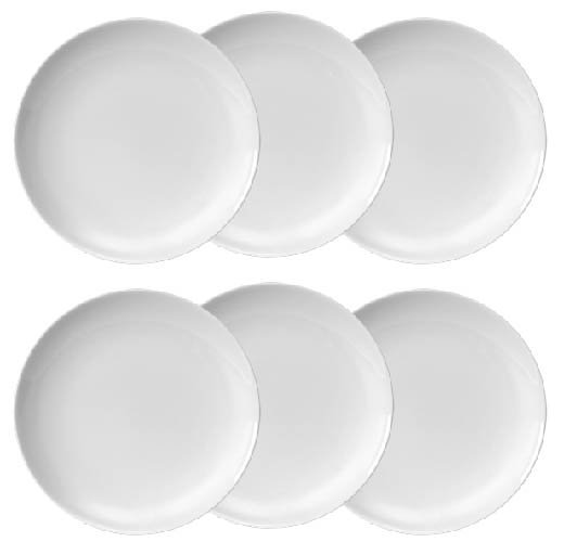 Kit 6 Pratos Rasos Coup G Germer Porcelanas Linha Comercial - 1