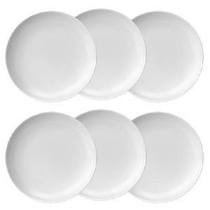 Kit 6 Pratos Rasos Coup G Germer Porcelanas Linha Comercial