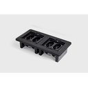 Ver imagem 1 de Caixa Retangular de Embutir com 4 Tomadas Flex - Preta