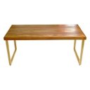 Ver imagem 2 de Conjunto de Mesa Industrial Bernardo Madeira Maciça 1,50mx90cm com Ferragem Preta e 4 Cadeiras Detro