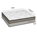 Ver imagem 3 de Colchão King Sr Life Comfort Clean Molas Ensacadas Espuma D33 193x203x28cm Bege