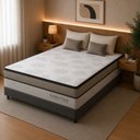 Ver imagem 5 de Colchão King Sr Life Comfort Clean Molas Ensacadas Espuma D33 193x203x28cm Bege