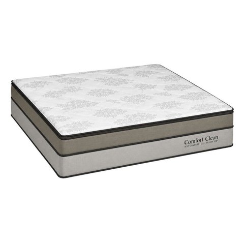 Colchão King Sr Life Comfort Clean Molas Ensacadas Espuma D33 193x203x28cm Bege
