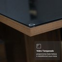 Ver imagem 5 de Mesa de Jantar Retangular Tampo de Vidro 5389 Madesa