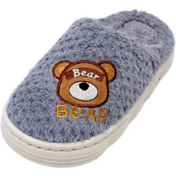 Pantufas Infantil Sapatos Chinelos de Inverno Urso Ursinho - 3