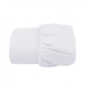 Lençol Casal Percal 180 Fios 1,38x1,88x0,35m com Elastico: Branco