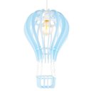 Ver imagem 3 de Luminária Pendente Madeira Balão 45cm Soquete E27 Infantil Azul Claro