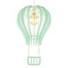 Luminária Pendente Madeira Balão 45cm Soquete E27 Infantil Verde Claro - 3