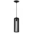 Ver imagem 1 de Luminária Pendente Madeira Paladio M E27 Sala Mesa Jantar Preto