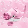 Golfinho Bolhudo Máquina Elétrica Brinquedo Lança Bolhas Sabão Mágica Criança Infantil - Rosa - 7