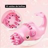 Golfinho Bolhudo Máquina Elétrica Brinquedo Lança Bolhas Sabão Mágica Criança Infantil - Rosa - 2