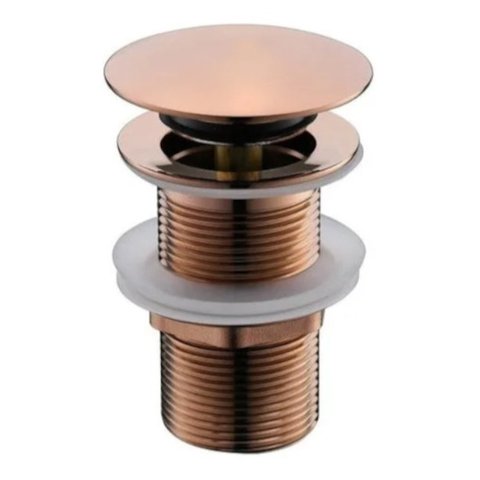 Válvula Click Ralo Inteligente Pia Cuba 1/4 E27rg Rosa Gold Luuk Young