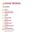 Ver imagem 4 de Conjunto com 4 Cadeiras Mdf Copper Premium para Sala de Jantar Moderna Mobília