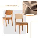 Ver imagem 3 de Conjunto com 4 Cadeiras Mdf Copper Premium para Sala de Jantar Moderna Mobília