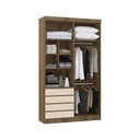 Ver imagem 2 de Guarda Roupa Modulado 4 Portas e 4 Gavetas 134cm Veneza Luciane Móveis