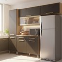 Ver imagem 4 de Armário Cozinha Girassol 7 Portas 2gav Pés Reguláveis Teka/onix