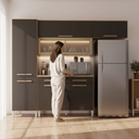 Ver imagem 5 de Armário Cozinha Girassol 7 Portas 2gav Pés Reguláveis Teka/onix