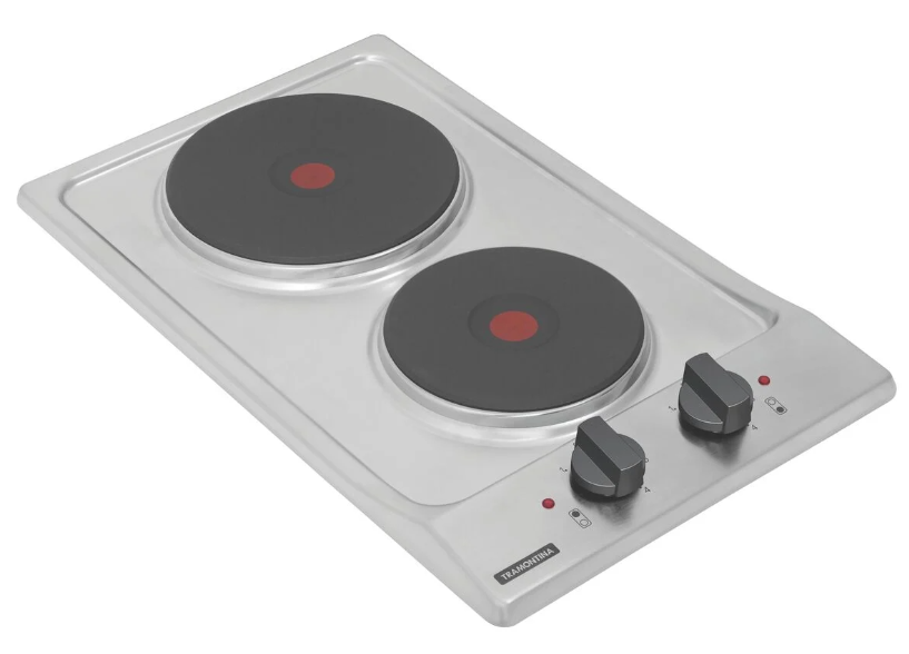 Cooktop Eletrico Inox Domino 2er 30 Tramontina 94700/310 - 2