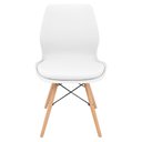 Ver imagem 3 de Kit 4 Cadeiras Charles Eames Eiffel Rubi Sili Eiffel - Branco