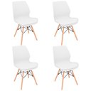 Ver imagem 1 de Kit 4 Cadeiras Charles Eames Eiffel Rubi Sili Eiffel - Branco