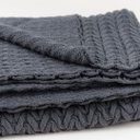 Ver imagem 4 de Manta de Tricot Neville Cinza Chumbo Blue Gardenia