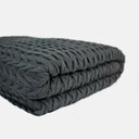 Ver imagem 2 de Manta de Tricot Neville Cinza Chumbo Blue Gardenia