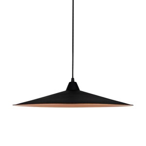 Kit 2x Luminária Pendente Preto Chapéu Chinês Industrial 50cm