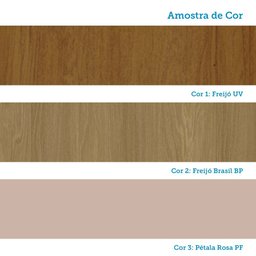 Cozinha Modulada Completa 6 Peças com Tampo e Rodapé Classic Luciane Móveis - 2