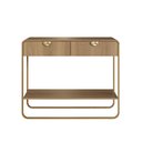Ver imagem 4 de Aparador 2 Gavetas 100cm Orgânico Pé Metal Luna Artesano | Hanover/dourado - Artesano Home