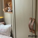 Ver imagem 3 de 02 Puxadores Full Parafuso - Textura de Couro Preto:Marrom