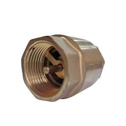 Válvula de Retenção 2.1/2 Latão Forjado Vertical Horizontal Ivm Italy Fluxo Unidirecional Metal - 5